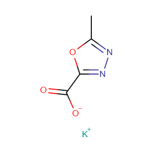5-Methyl-1,3,4-oxadiazole-2-carboxylic acid potassium salt,CAS No. 888504-28-7.