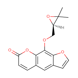 9-[[(2S)-3,3-dimethyloxiran-2-yl]methoxy]furo[3,2-g]chromen-7-one,CAS No. 2880-49-1.