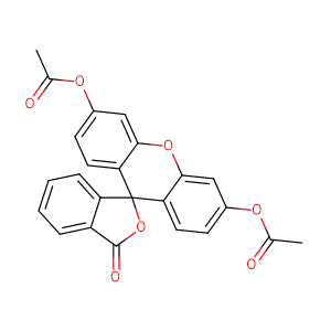 (6'-acetyloxy-3-oxospiro[2-benzofuran-1,9'-xanthene]-3'-yl) acetate,CAS No. 596-09-8.