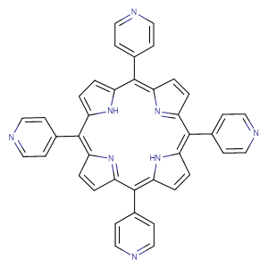 5,10,15,20-tetrapyridin-4-yl-21,22-dihydroporphyrin,CAS No. 16834-13-2.