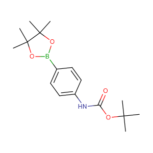 tert-butyl N-[4-(4,4,5,5-tetramethyl-1,3,2-dioxaborolan-2-yl)phenyl]carbamate,CAS No. 330793-01-6.