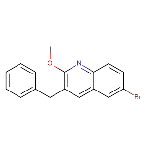 3-Benzyl-6-bromo-2-methoxyquinoline,CAS No. 654655-69-3.