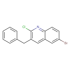 3-Benzyl-6-bromo-2-chloroquinoline,CAS No. 654655-68-2.