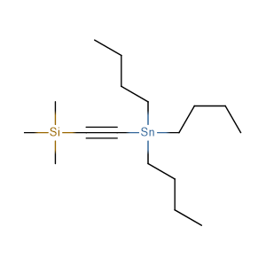 Tributyl[2-(trimethylsilyl)ethynyl]-stannane; Tributyl[2-(trimethylsilyl)ethynyl]-stannane; Trimethyl[(tributylstannyl)ethynyl]-silane; (Tributylstannyl)-(trimethylsilyl)-acetylene; (Trimethylsilylethynyl)tributylstannane; Tributyl(trimethylsilylethynyl)s,CAS No. 81353-38-0.