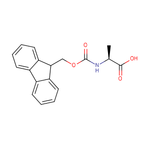 Fmoc-L-Alanine,CAS No. 35661-39-3.