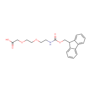 [2-[2-(Fmoc-Amino)ethoxy]ethoxy]acetic acid,CAS No. 166108-71-0.