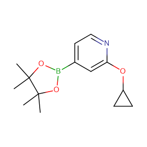 2-Cyclopropoxy-4-(4,4,5,5-tetramethyl-1,3,2-dioxaborolan-2-yl)pyridine,CAS No. 1346707-95-6.