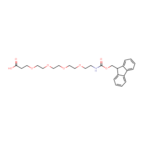 1-(9H-Fluoren-9-yl)-3-oxo-2,7,10,13,16-pentaoxa-4-azanonadecan-19-oic acid,CAS No. 557756-85-1.