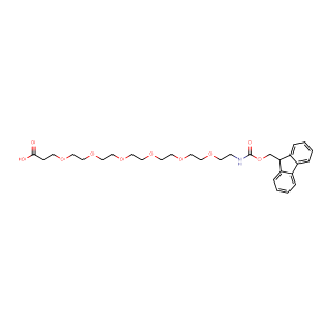 1-(9H-fluoren-9-yl)-3-oxo-2,7,10,13,16,19,22-heptaoxa-4-azapentacosan-25-oic acid,CAS No. 882847-34-9.