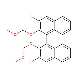 (1R)-3,3'-diiodo-2,2'-bis(methoxymethoxy)-1,1'-Binaphthalene,CAS No. 189518-78-3.