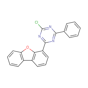 2-Chloro-4-dibenzofuran-4-yl-6-phenyl-[1,3,5]triazine,CAS No. 1472729-25-1.